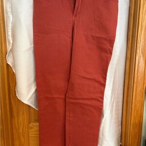 Gloria Vanderbilt Women's Straight Leg Jeans - deep orange size 12